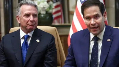 وزير الخارجية الأمريكي ماركو روبيو والمبعوث الخاص ستيف ويتكوف