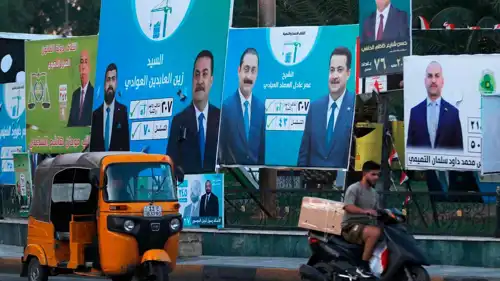 دعاية انتخابية في العاصمة العراقية بغداد