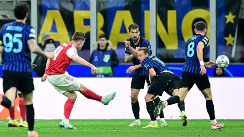 مباراة آرسنال وإنتر ميلان في دوري أبطال أوروبا