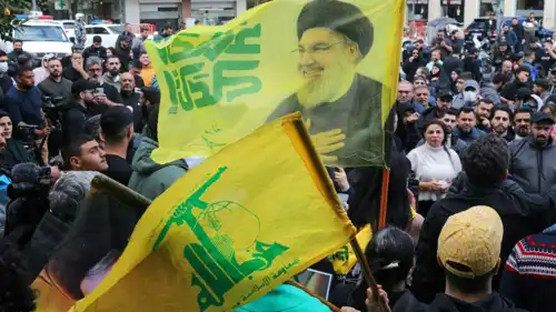مظاهرة لأنصار حزب الله في بيروت 