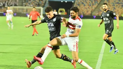 مصطفى شلبي في مباراة الزمالك وزد