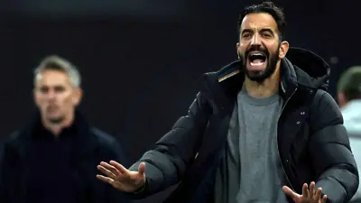 البرتغالي روبن أموريم مدرب مانشستر يونايتد الإنجليزي