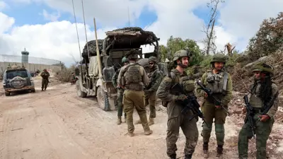 جنود إسرائيليون على حدود جنوب لبنان