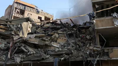 آثار الغارات على بلدات لبنانية