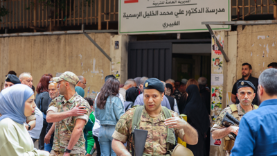 جانب من الانتخابات البلدية اللبنانية