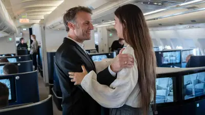 ماكرون وفرح الديباني