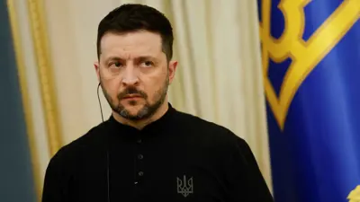  الرئيس الأوكراني فولوديمير زيلينسكي