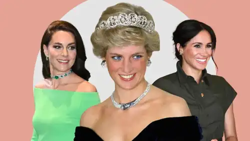 الأميرة ديانا وكيت ميدلتون وميغان ماركل