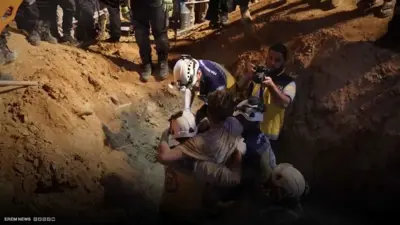 لحظة انقاذ الشاب