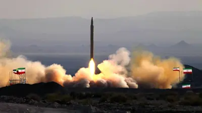 تجربة صاروخية في إيران