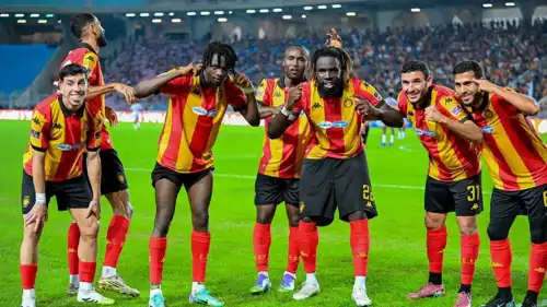 احتفال لاعبي الترجي التونسي