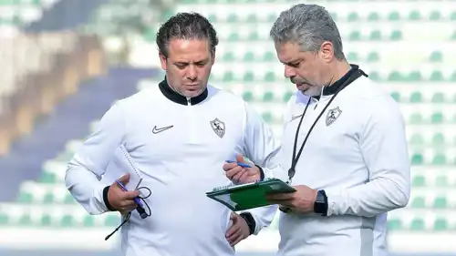 معتمد جمال المدير الفني للزمالك ومساعده إبراهيم صلاح