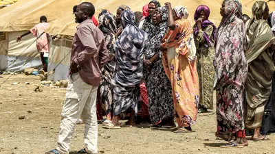 نازحون بسبب الصراع في السودان