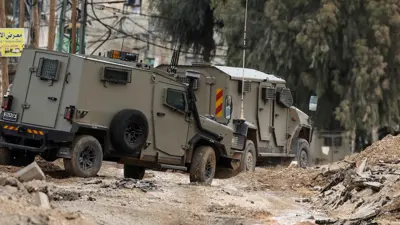 آليات عسكرية إسرائيلية في جنين