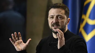 الرئيس الأوكراني فلوديمير زيلينسكي