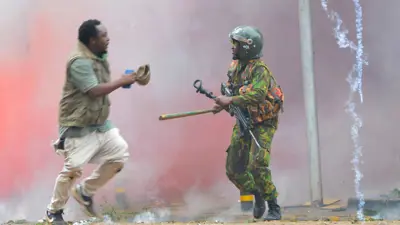 مشهد من احتجاجات كينيا