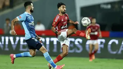 مباراة سابقة بين الأهلي وبيراميدز