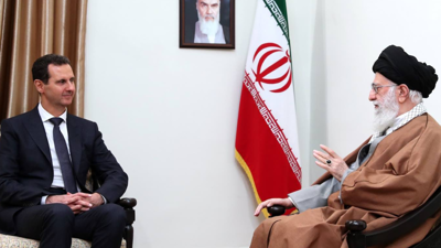 آية الله علي خامنئي وبشار الأسد