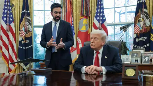 ترامب وممداني خلال المؤتمر الصحفي