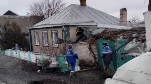 منزل متضرر في بيلغورود