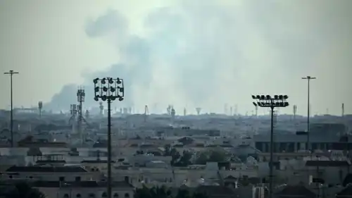 غارة إيرانية على دولة قطر 