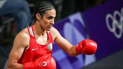 إيمان خليف خلال مشاركته في أولمبياد باريس 2024