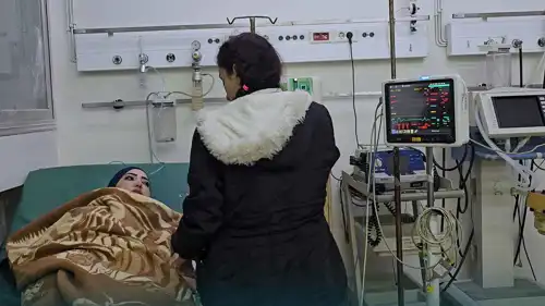 ناجية من حادث الغرق في النهر قرب الحدود اللبنانية