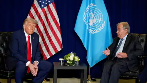 لقاء سابق بين غوتيريش وترامب