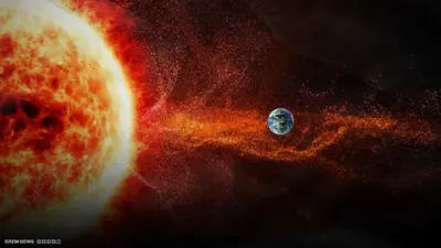 انفجار شمسي - تعبيرية