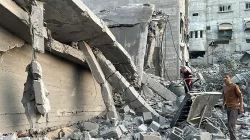 نتيجة القصف الإسرائيلي في قطاع غزة