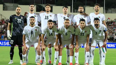 أوغستين منزور لاعب منتخب فلسطين 