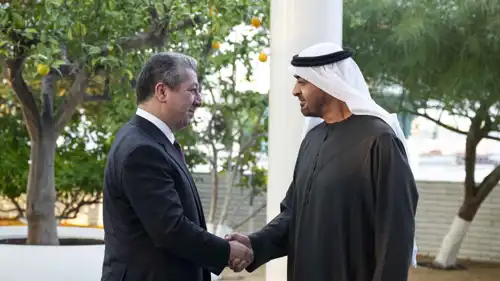 محمد بن زايد مستقبلاً بارزاني