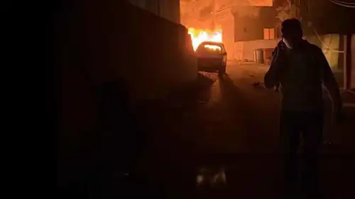 موقع الغارة الإسرائيلية في جنتا