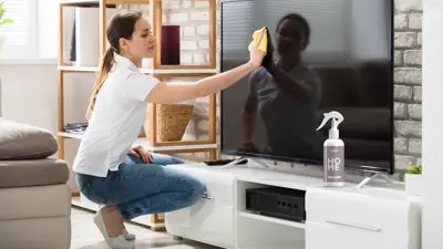 تنظيف شاشة جهاز تلفاز ذكي