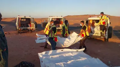 موقع الحادث بالصحراء الليبية