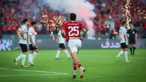 من مباراة الأهلي والزمالك في السوبر المصري