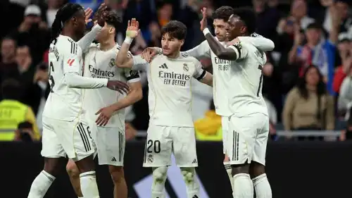 احتفال لاعبي ريال مدريد