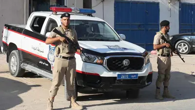 رجلا أمن ليبيان في طرابلس