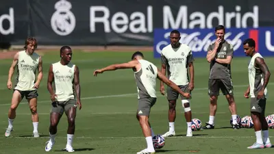 تشابي ألونسو في تدريب ريال مدريد