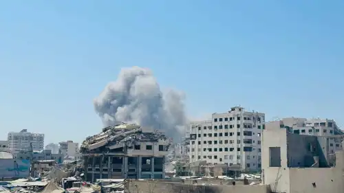 برج مشتهى بعد قصفه 