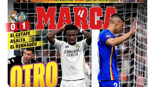 غلاف صحيفة ماركا الصادر صباح الثلاثاء