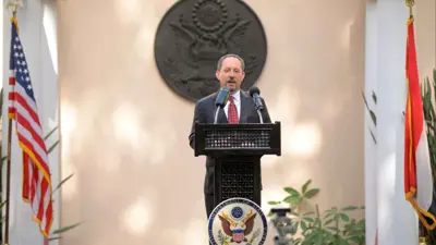 المستشار الأمريكيي دانيال روبنشتاين في السفارة الأمريكية بمصر (أرشيفية)