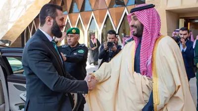 محمد بن سلمان يستقبل الشرع