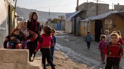 مخيم للاجئين السوريين في إدلب