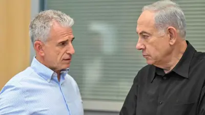 نتنياهو وبرنياع في لقاء سابق