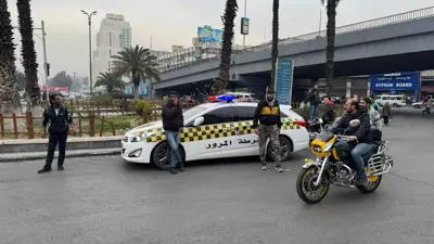 عناصر من الشرطة التابعة للإدارة السورية الجديدة في دمشق