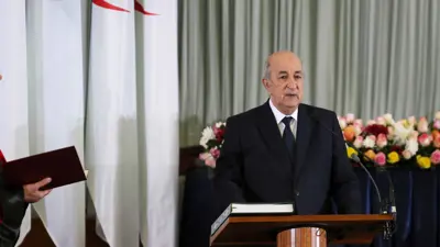 الرئيس الجزائري عبد المجيد تبون