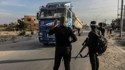 عناصر حماس تنتشر في قطاع غزة