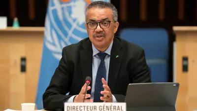مدير عام منظمة الصحة العالمية تيدروس أدهانوم غيبريسوس