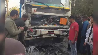 صورة من حادث أسيوط